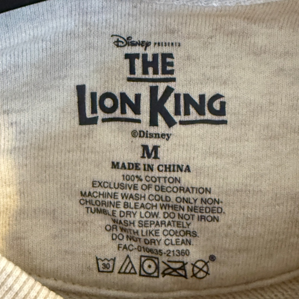 Disney Cream Lion Embossed Sweater - Picture 2 of 2